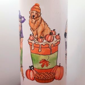 PET Dog Cat HalloThanksMas SS Skinny tumbler cup